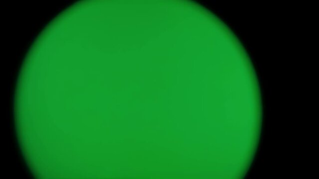 POV Putting On Virtual Reality Headset with green screen chromakey and black background