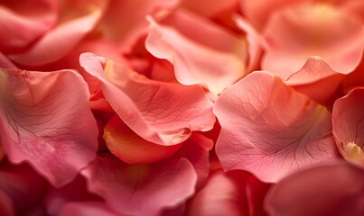 Soft hue of rose petals accentuating the symbolism of matrimonial bonds, Generative AI