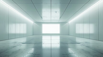 LED screen white background. Generative AI