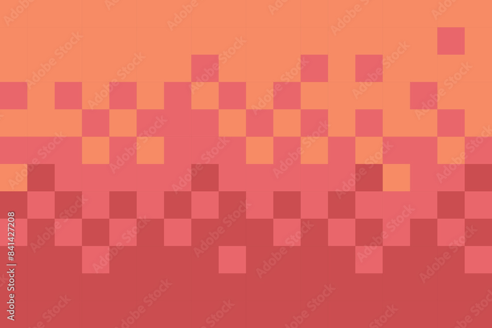 Poster abstract pixel pattern background, abstract pixel background with retro color theme.