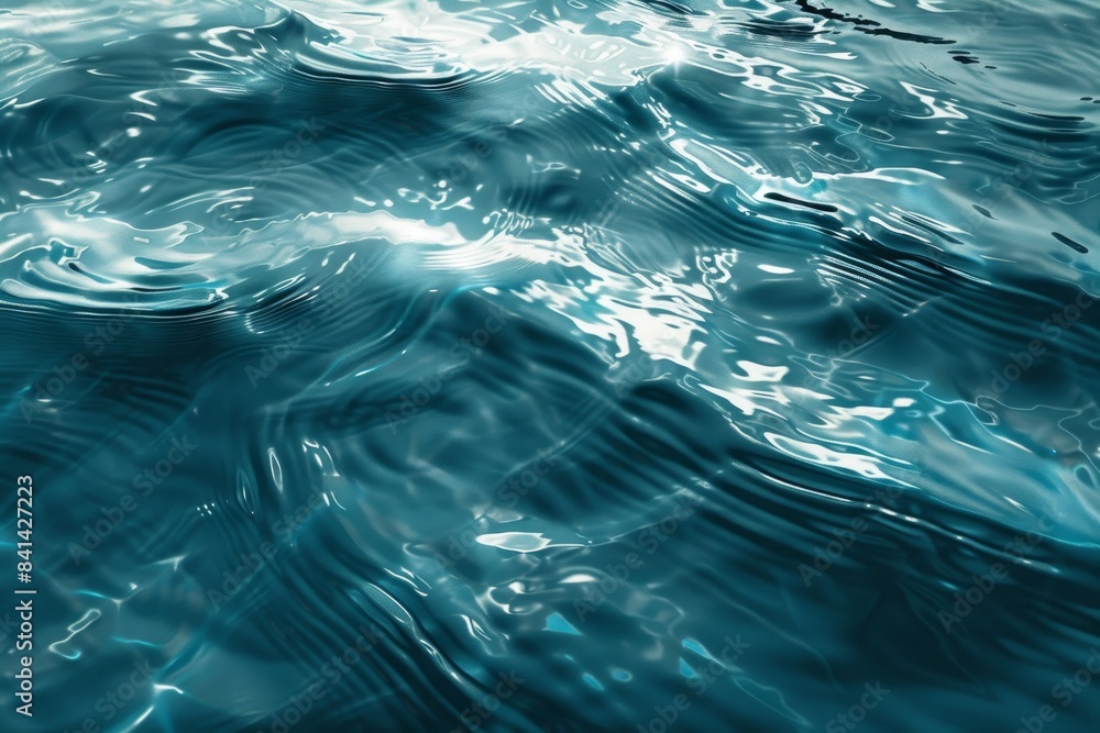 Poster the background image is in the form of a border with diverging circular waves, light and shadow play