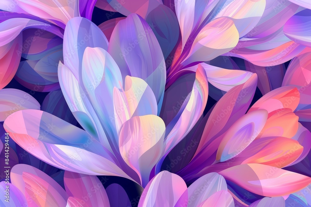 Poster the background of this colorful and vibrant floral background was generated using artificial intelli