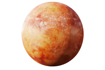 Fototapeta premium orange planet isolated on transparent background