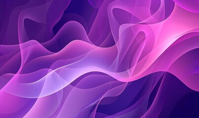 Obraz premium Colorful abstract geometric background with smooth waves and pink color transitions. Created by AI.