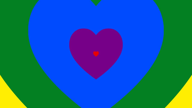 Heart Pride LGTBI Loop Background 4K 1:1 16:9 9:16