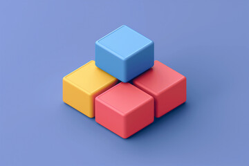 Obraz premium Trendy 3d flat icon