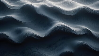 Obraz premium Smooth gradient background blue and white ocean color abstract wave backdrop, banner poster header design