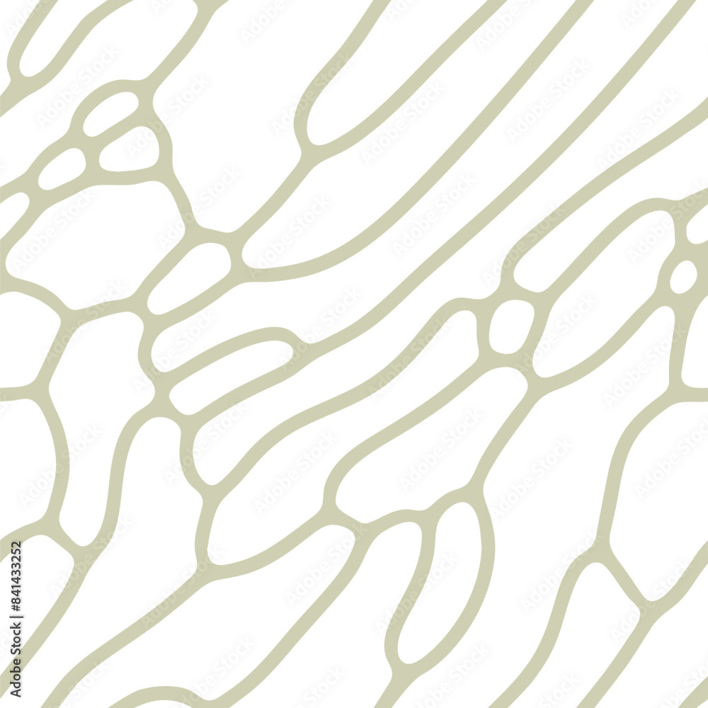 Poster Abstract background of vector organic wood-like irregular lines pattern. Abstract seamless pattern background