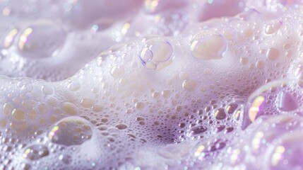 Soapy foam bubbles delight. Generative AI