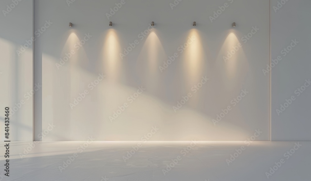 Poster abstract gray blue background with built-in lighting for product presentations.