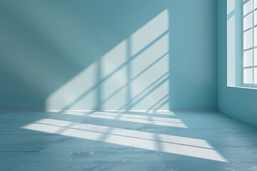 Obraz premium Featuring a blue wall and beautiful light and shadow highlights, this abstract universal background is perfect for a presentation.