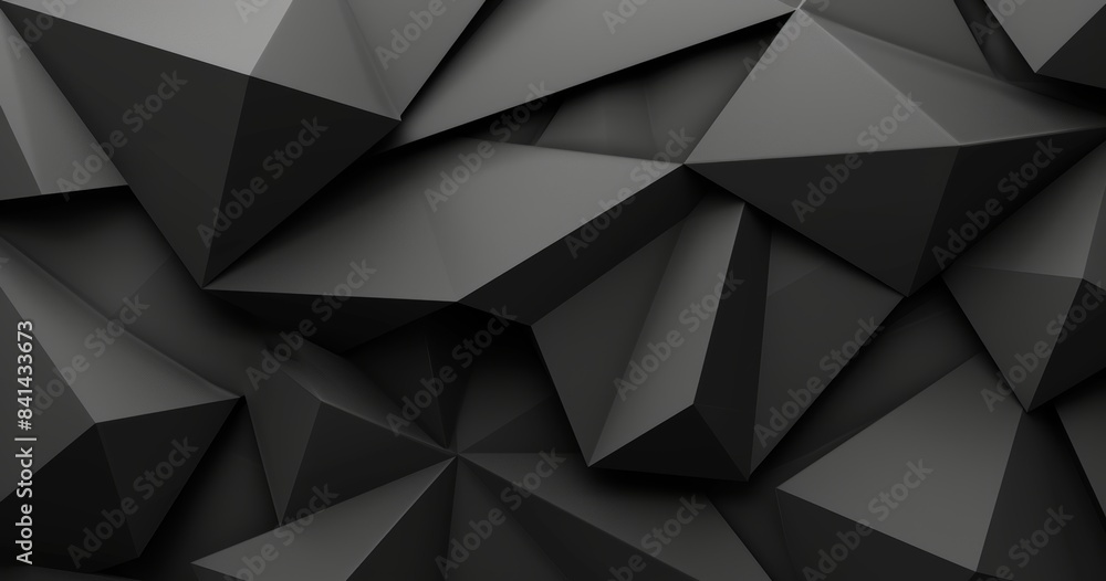 Aufkleber polygonal abstract geometric background generated by artificial intelligence.