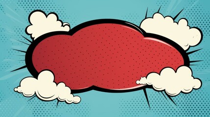 Engaging cartoon speech bubble design for comic strips.