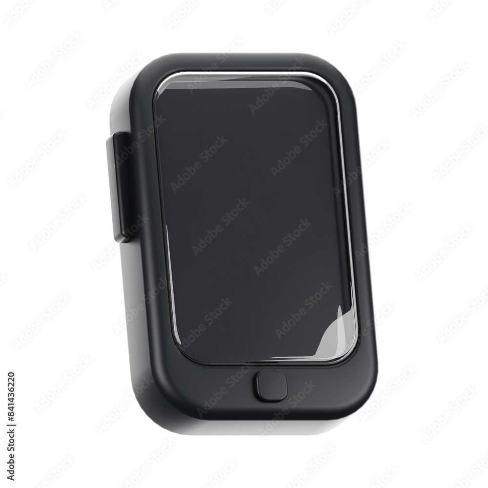 Poster 3d rendering smartphone icon. gadget and technology concept