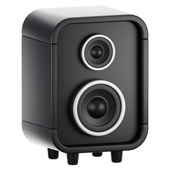 Obraz premium 3d rendering speaker icon. Gadget and technology concept