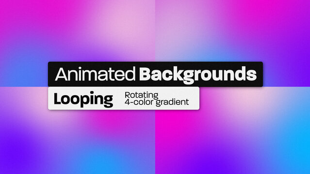 Looping Rotating Gradient Animated Backgrounds 027 