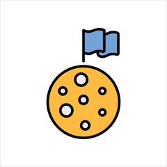 Moon vector icon