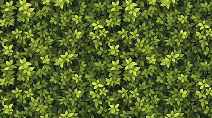 Close-up 2D seamless texture of green leaves
