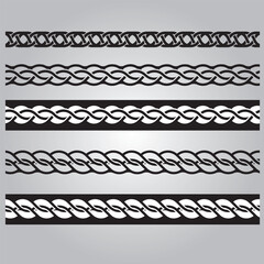 Illustrator rope pattern brush pack