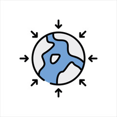 Gravity  vector icon