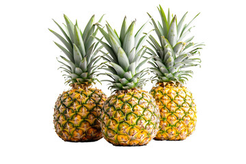 Fototapeta premium pineapple juice and pineapple isolated on transparent background
