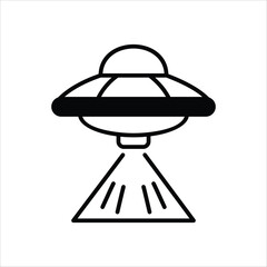 Alien Ship vector icon