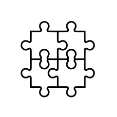 Obraz premium Puzzle icon