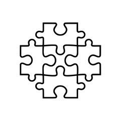 Fototapeta premium Puzzle icon
