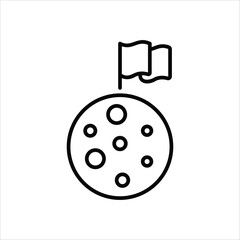 Moon vector icon