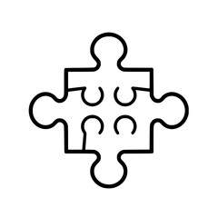 Obraz premium Puzzle icon