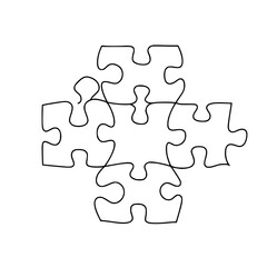 Obraz premium Puzzle icon