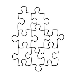Obraz premium Puzzle icon