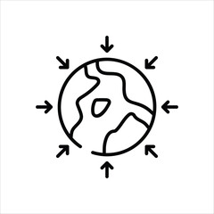 Gravity  vector icon