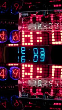 counting numbers, time and code information in vertical