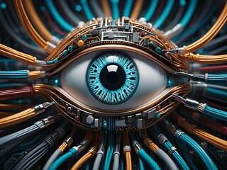 Artificial intelligence connections concept