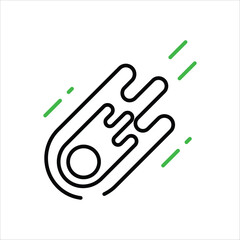 Comet  vector icon