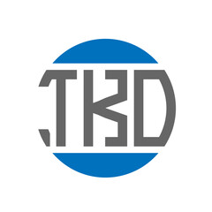 TKO letter logo design on white background. TKO creative initials circle logo concept. TKO letter design.