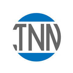 TNN letter logo design on white background. TNN creative initials circle logo concept. TNN letter design.
