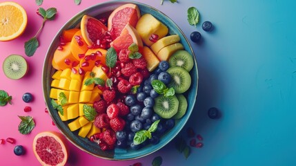 AI-Powered Nutritional Insight Front View of Personalized Diet Plan Analysis in Triadic Colors