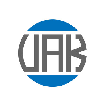 UAK letter logo design on white background. UAK creative initials letter logo concept. UAK letter design.
