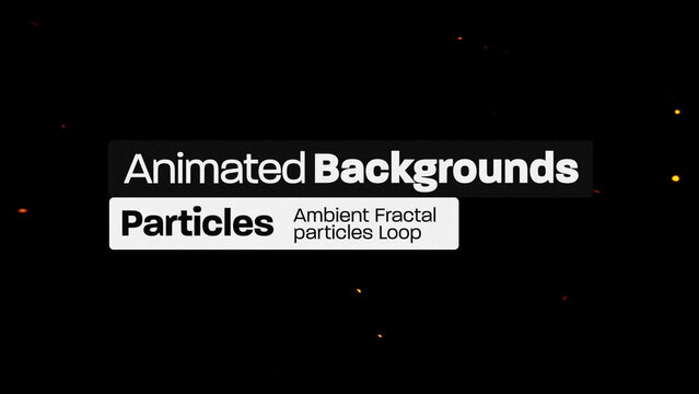 Particles Ambient Amber Animated Backgrounds 072