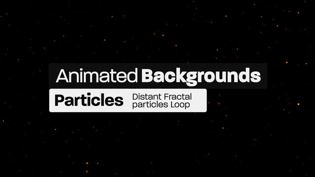 Particles Distant Fractal Animated Backgrounds 073 