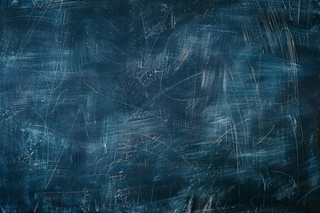 a dark blue chalkboard serves as a textured background, with traces of erasing creating an interesting pattern