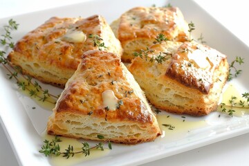 Rustic Charm: Southern Baking Powder Biscuits in a Warm Basket