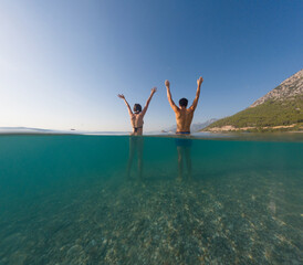 Sea summer landscape. Travel and Holiday concept.