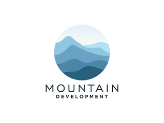 Mountain Logo, Mountain modern style.