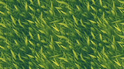 Close-up juicy seamless texture of 2D grass
