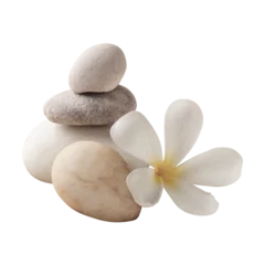 Fotobehang Zen Stenen Spa stones png sticker, transparent background  © Rawpixel.com