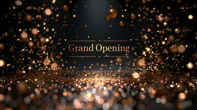Grand Opening Celebration with White Space Background - Festive Event Concept