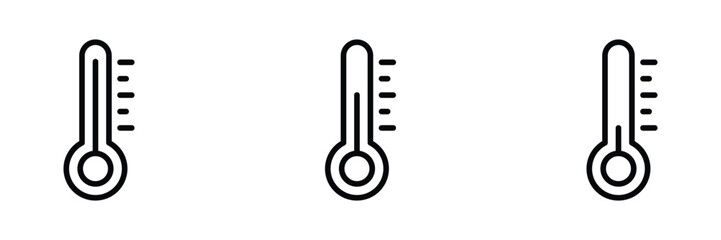 Thermometer Icon set Vector